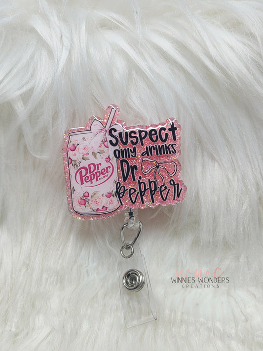 Suspect only drinks DP Badge Reel