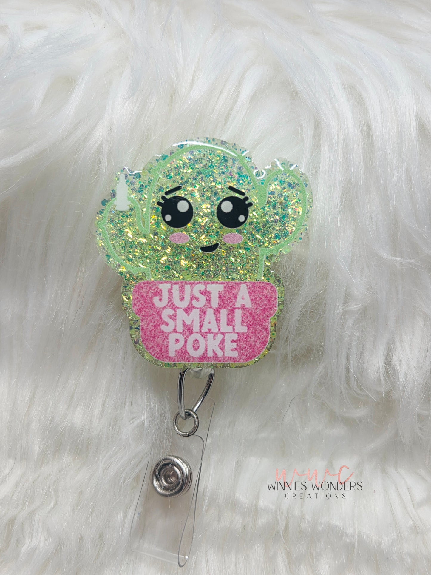 Just a Small Poke Badge Reel