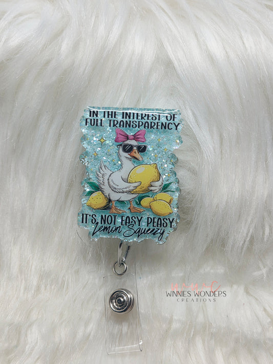 Easy Peasy Badge Reel