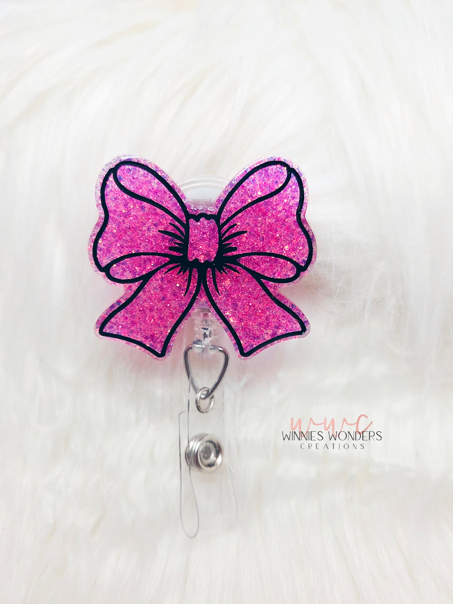 Bow Outline Badge Reel
