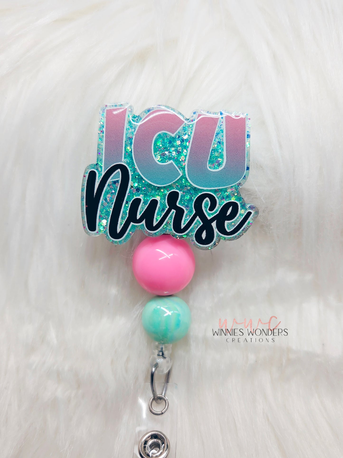 ICU Nurse Badge Reel