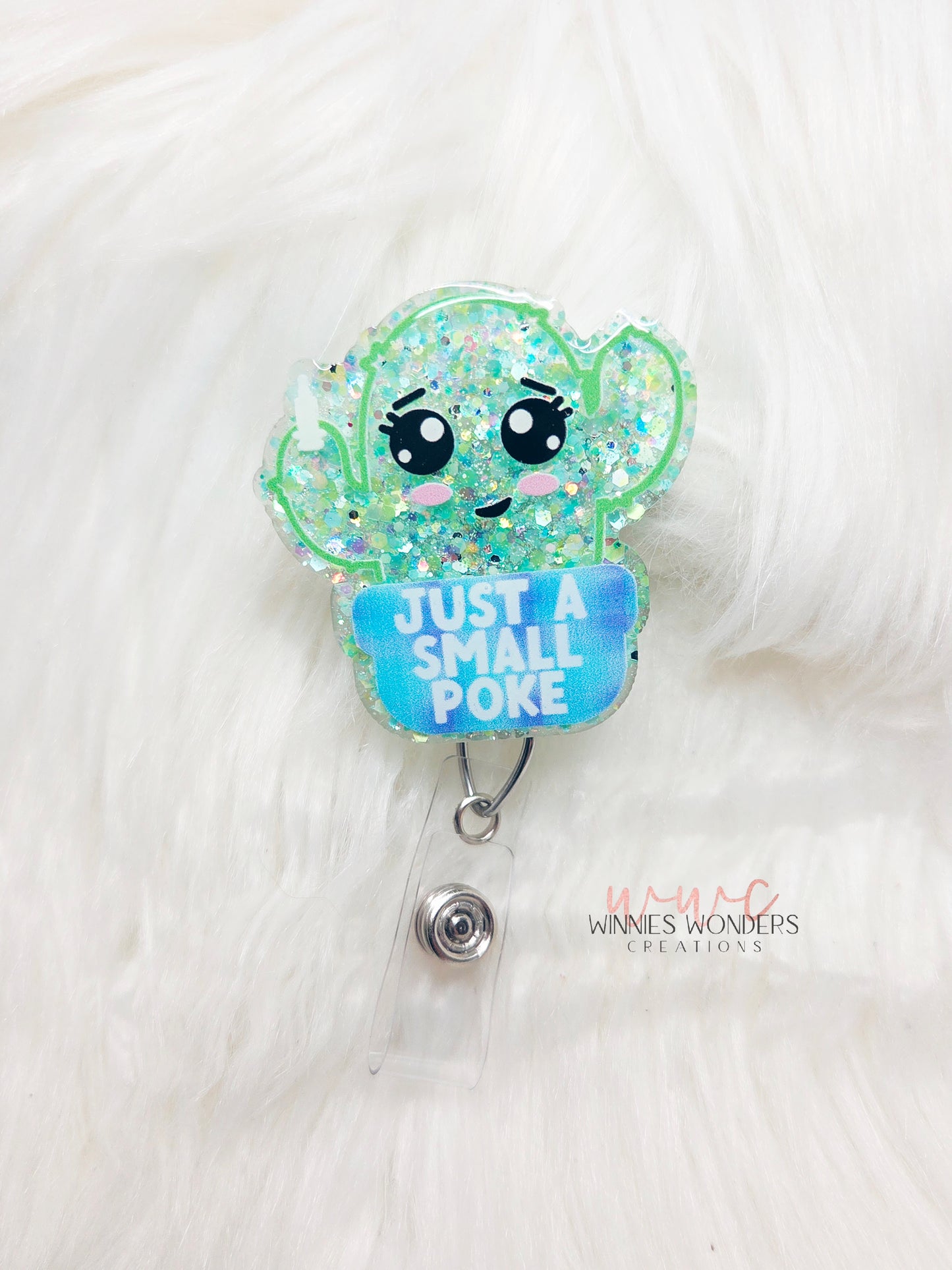 Just a Small Poke Badge Reel