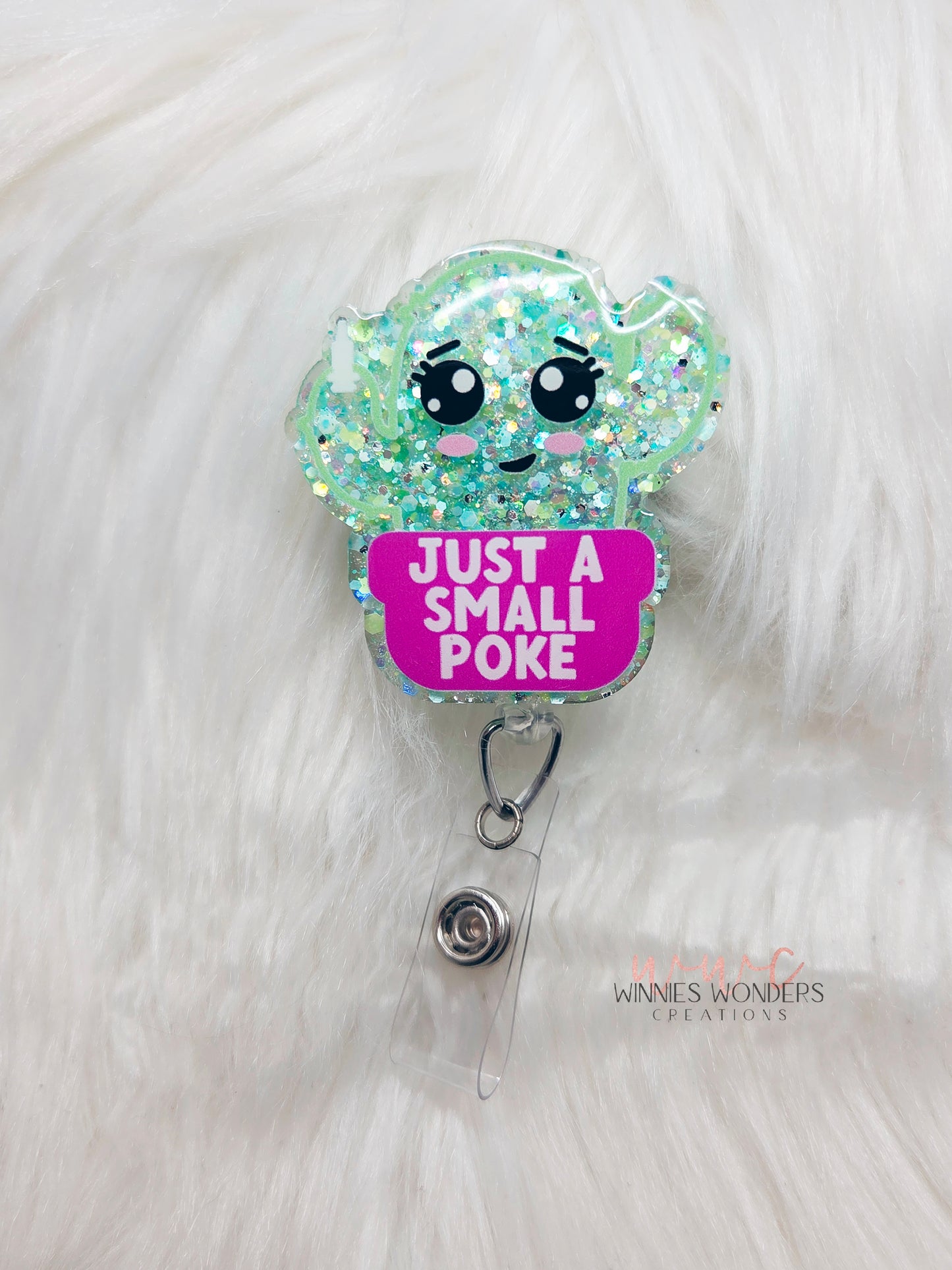Just a Small Poke Badge Reel