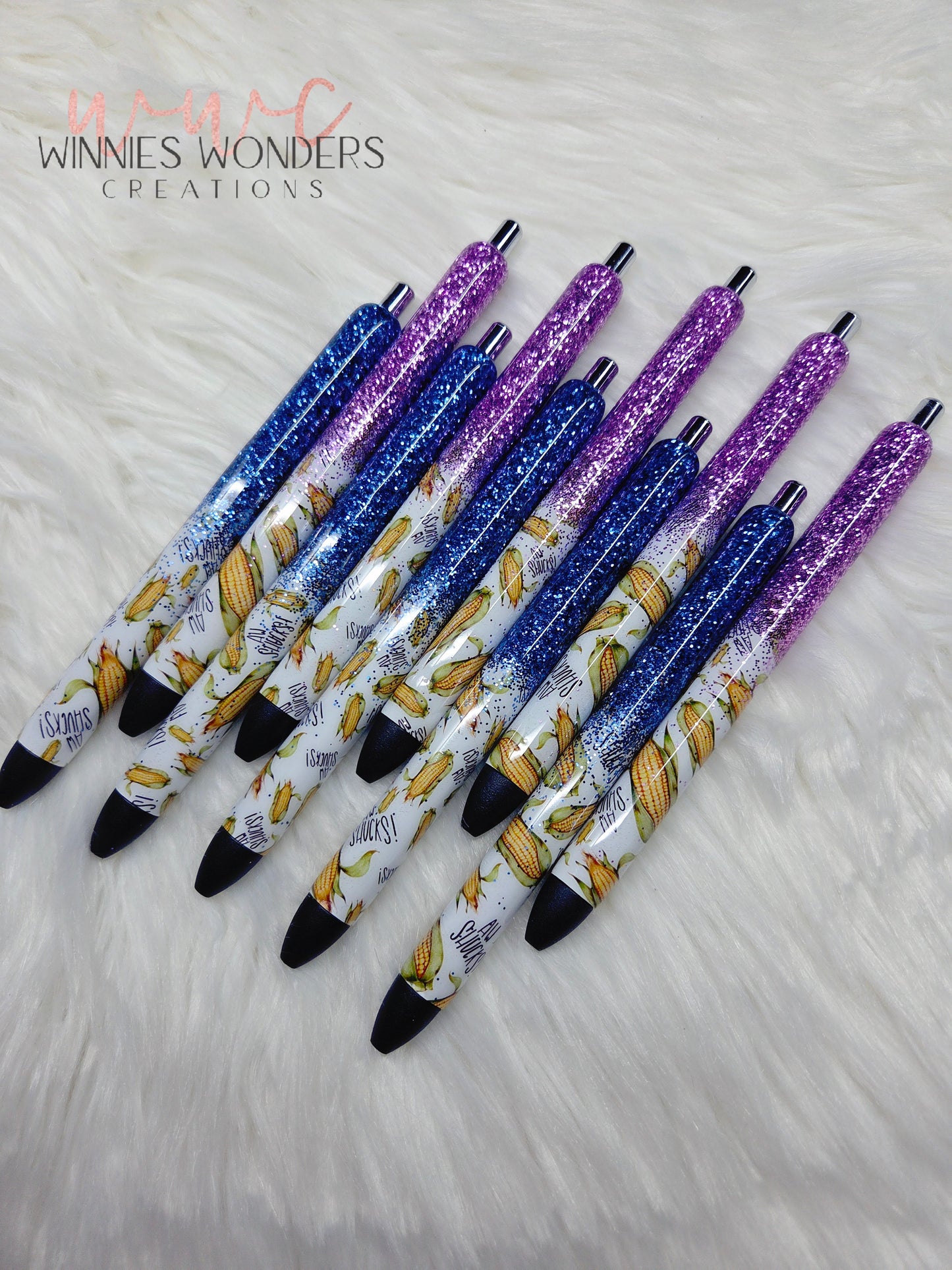 Corn Glitter Melt Pens