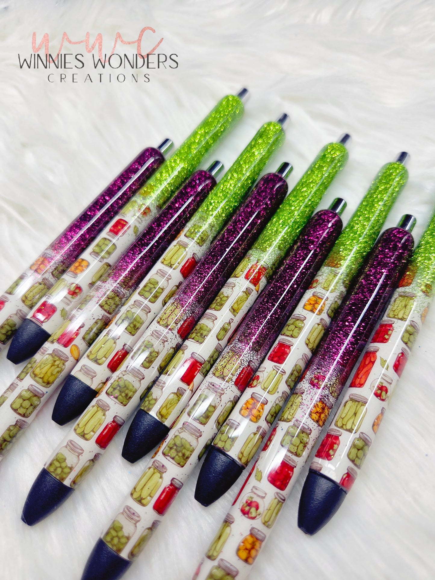 Canned Veggies Glitter Melt Pens