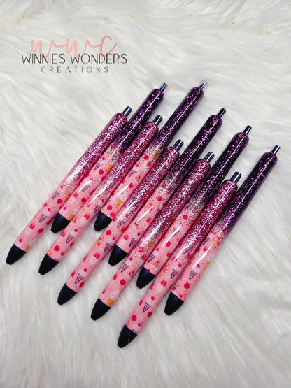 Summer sweet treats Glitter Melt Pens