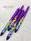 Rainbow Paw Print Glitter Melt Pens