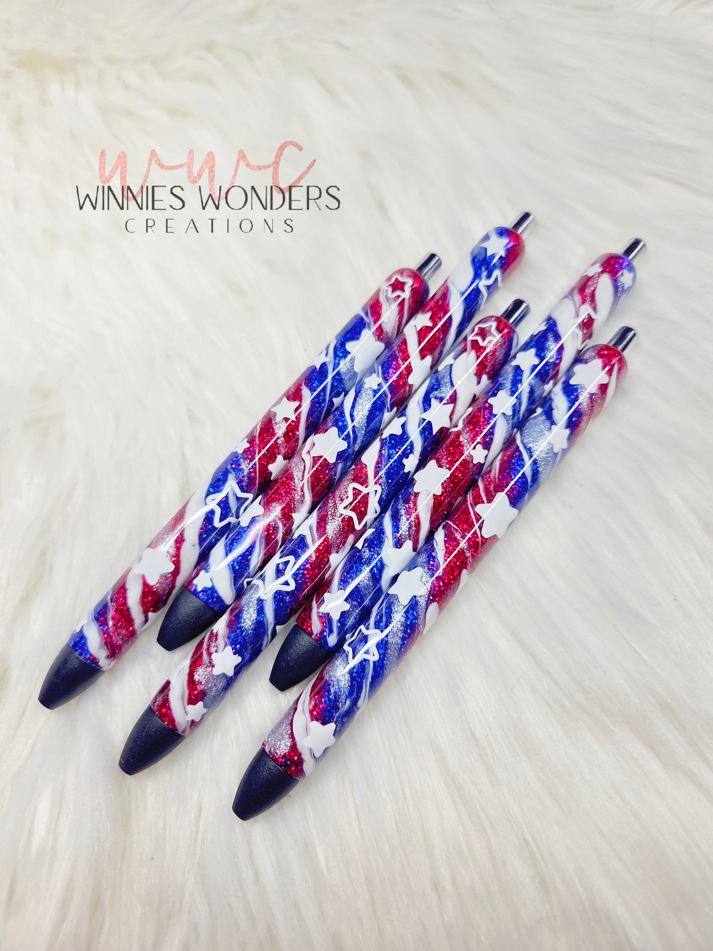 Patriotic Glitter Pens