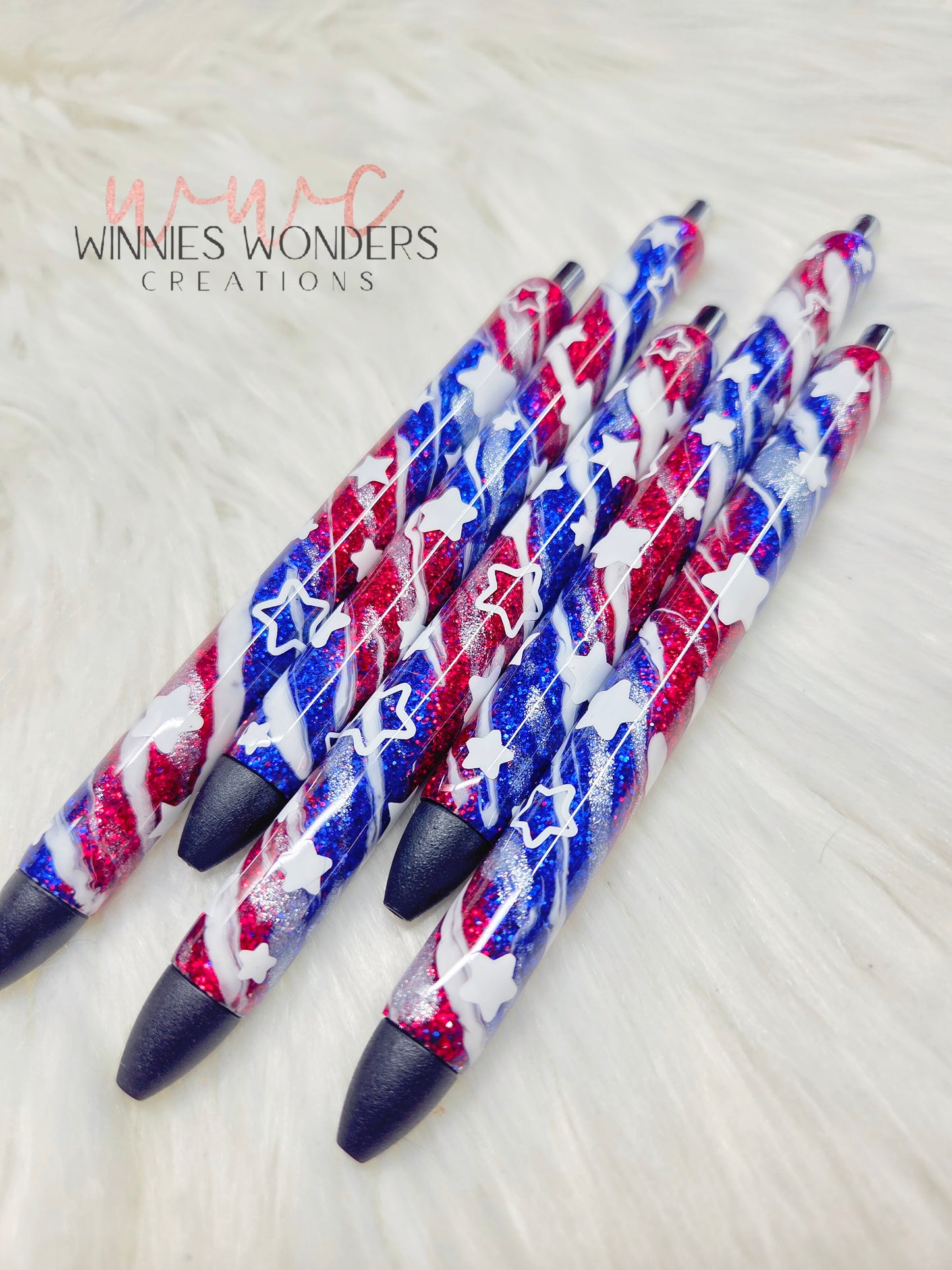Patriotic Glitter Pens