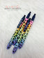Rainbow Glitter Pen with Clip