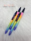 Rainbow Glitter Pen with Clip