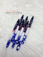 Patriotic Glitter Pen with Clip
