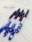 Patriotic Glitter Pen with Clip