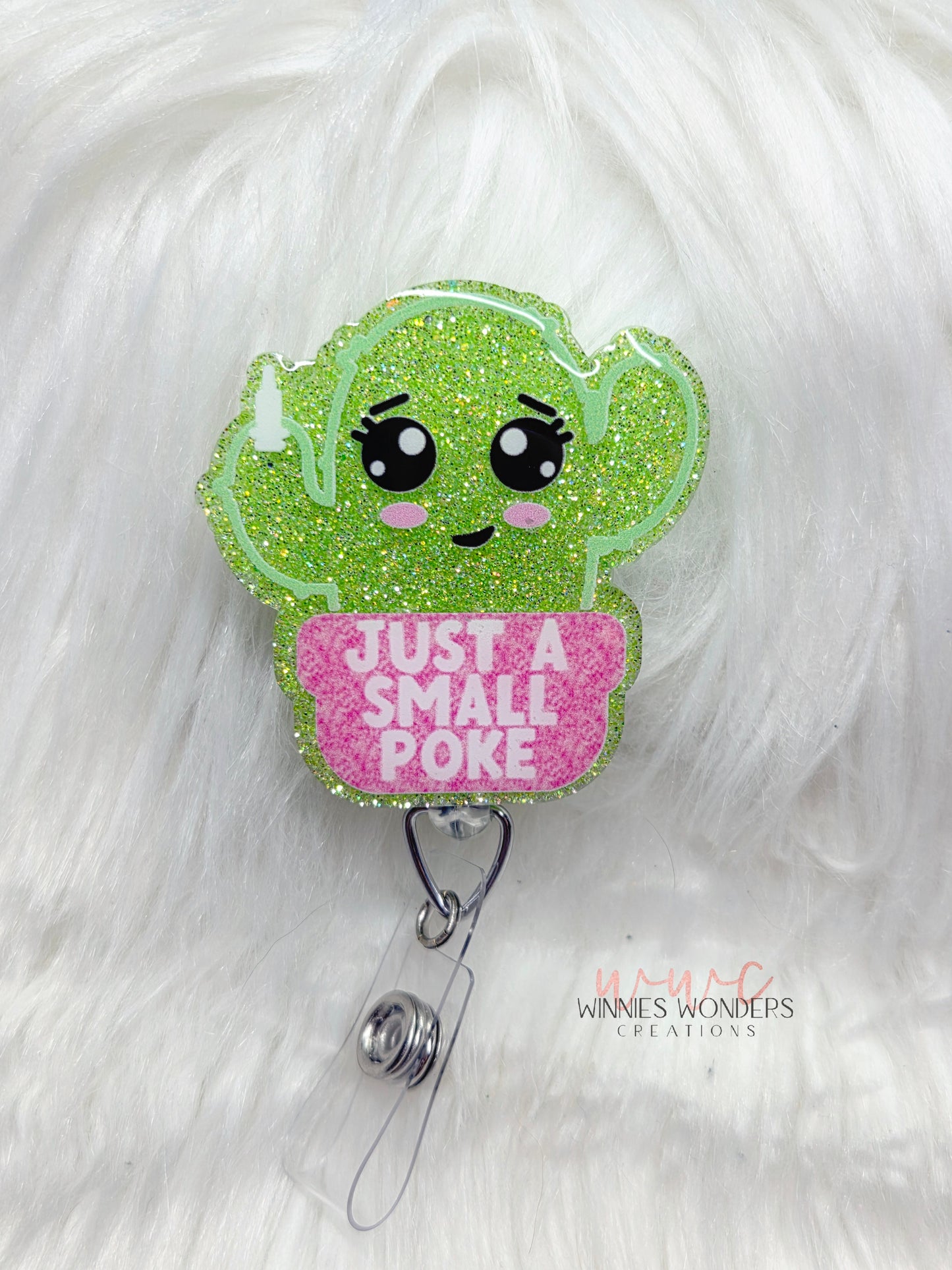 Just a Small Poke Badge Reel
