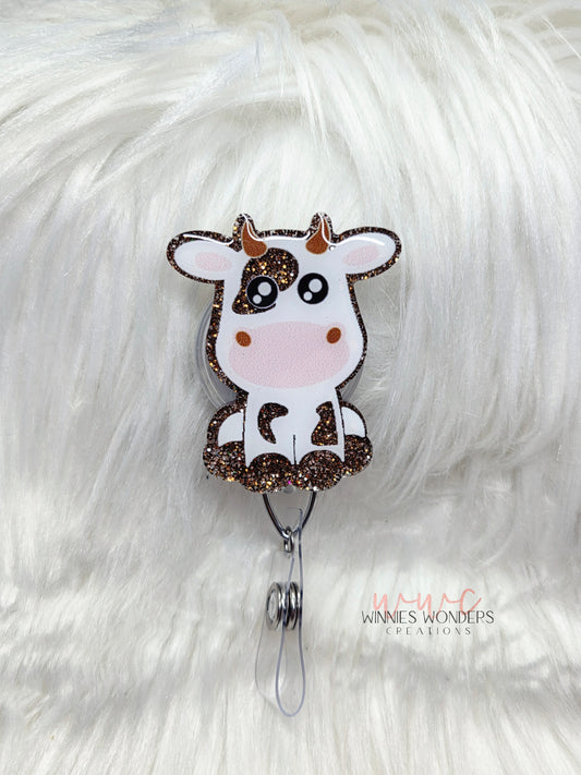 Cow Badge Reel