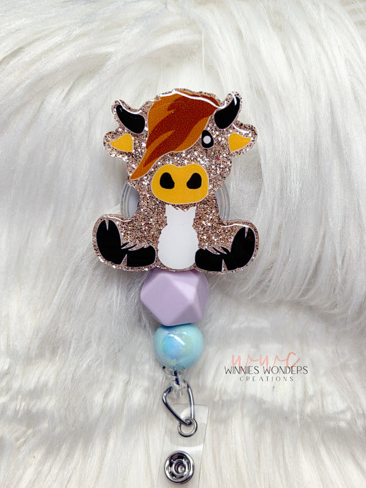 Highland Cow Badge Reel