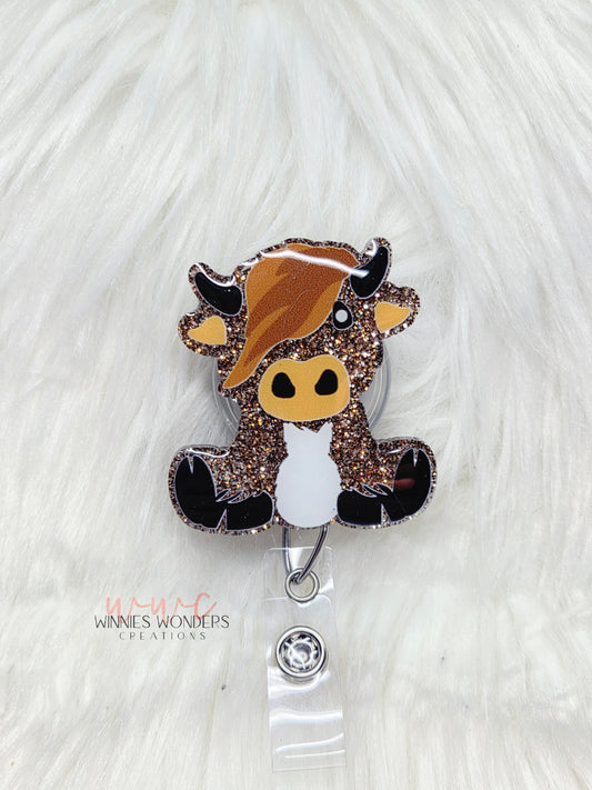 Highland Cow Badge Reel