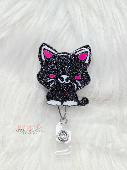 Cat Badge Reel