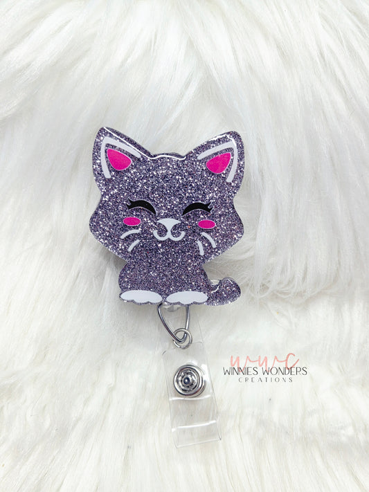 Cat Badge Reel