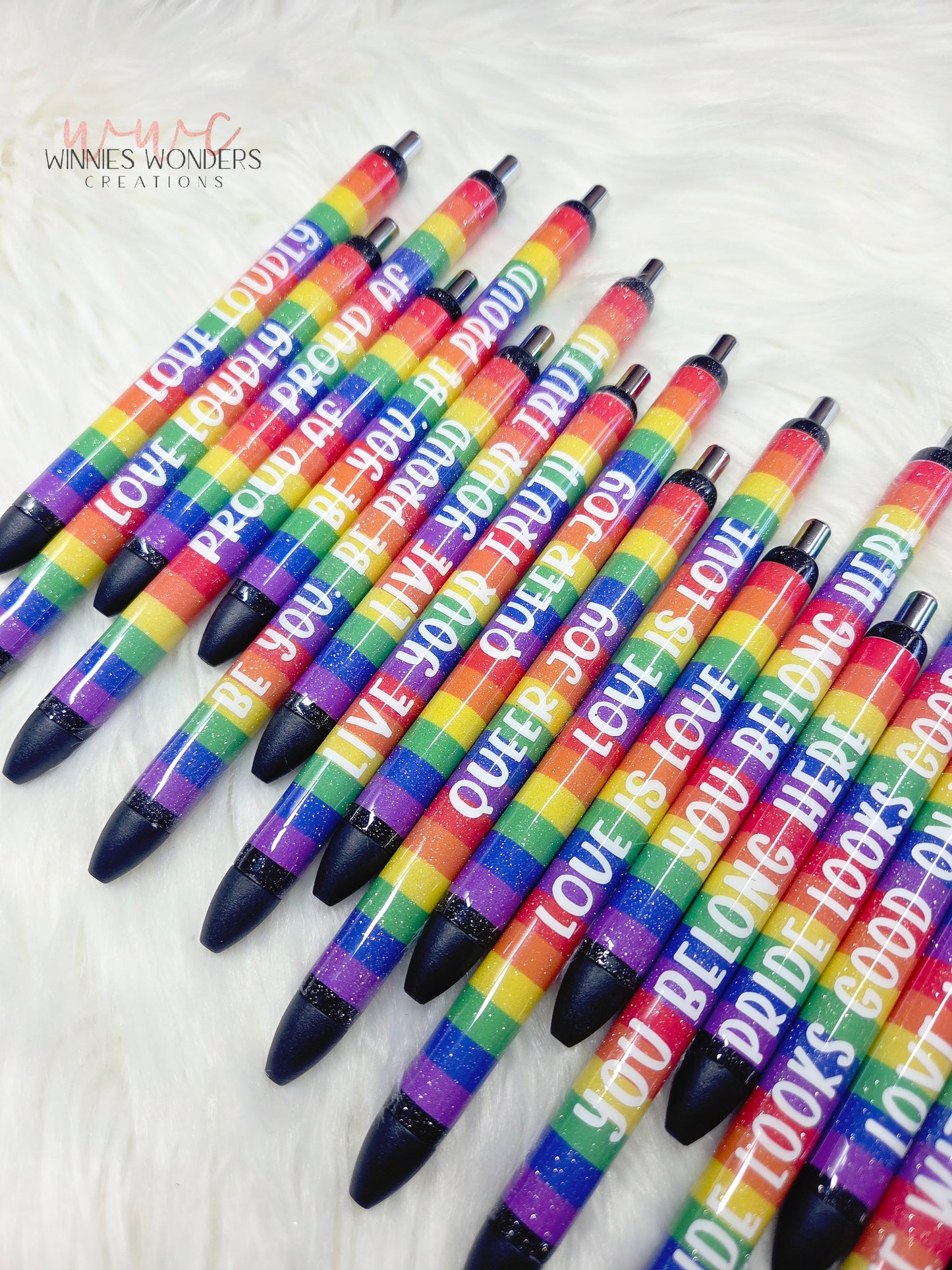 Pride Flag Glitter Pens (Limited time)