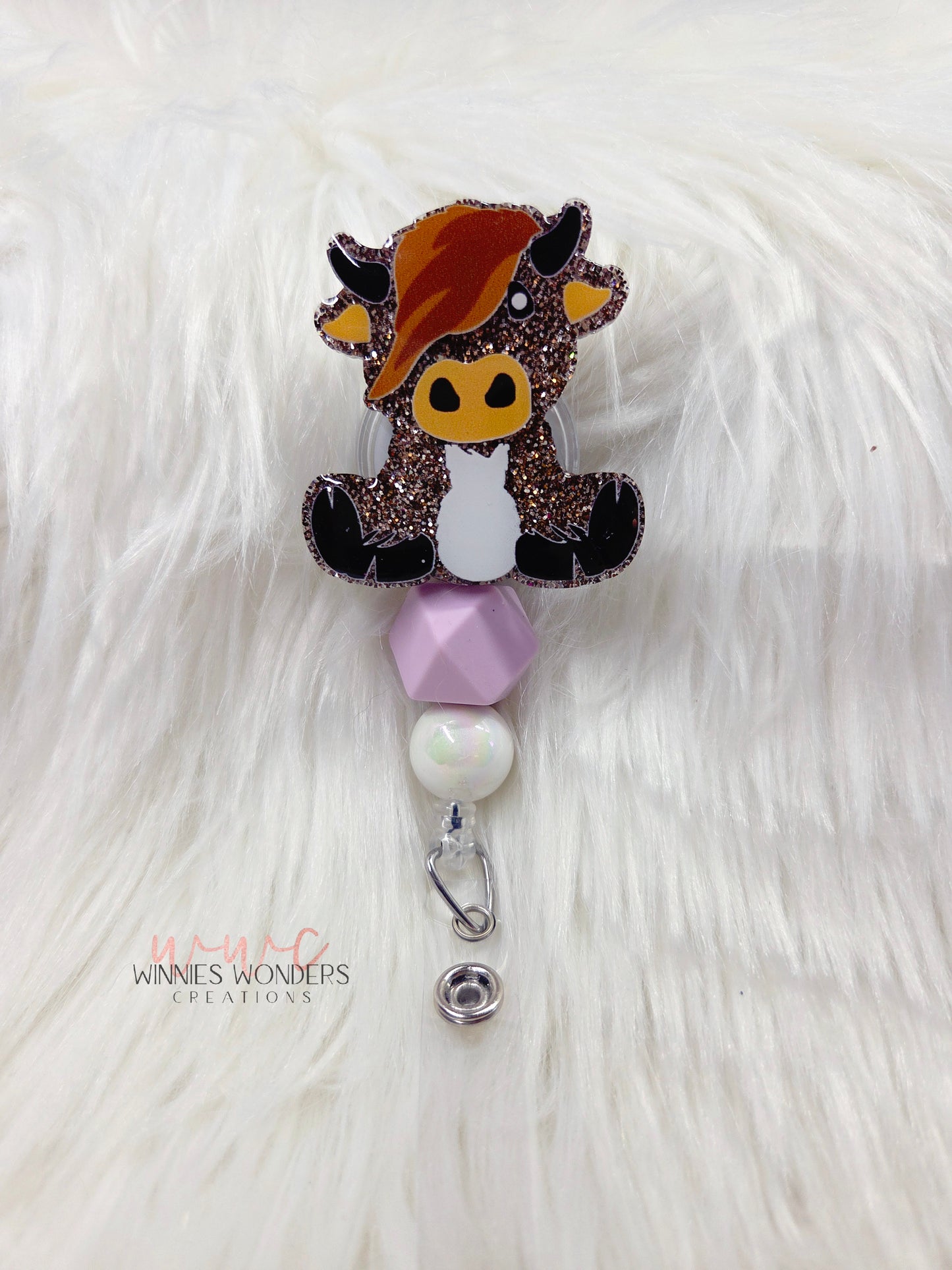 Highland Cow Badge Reel