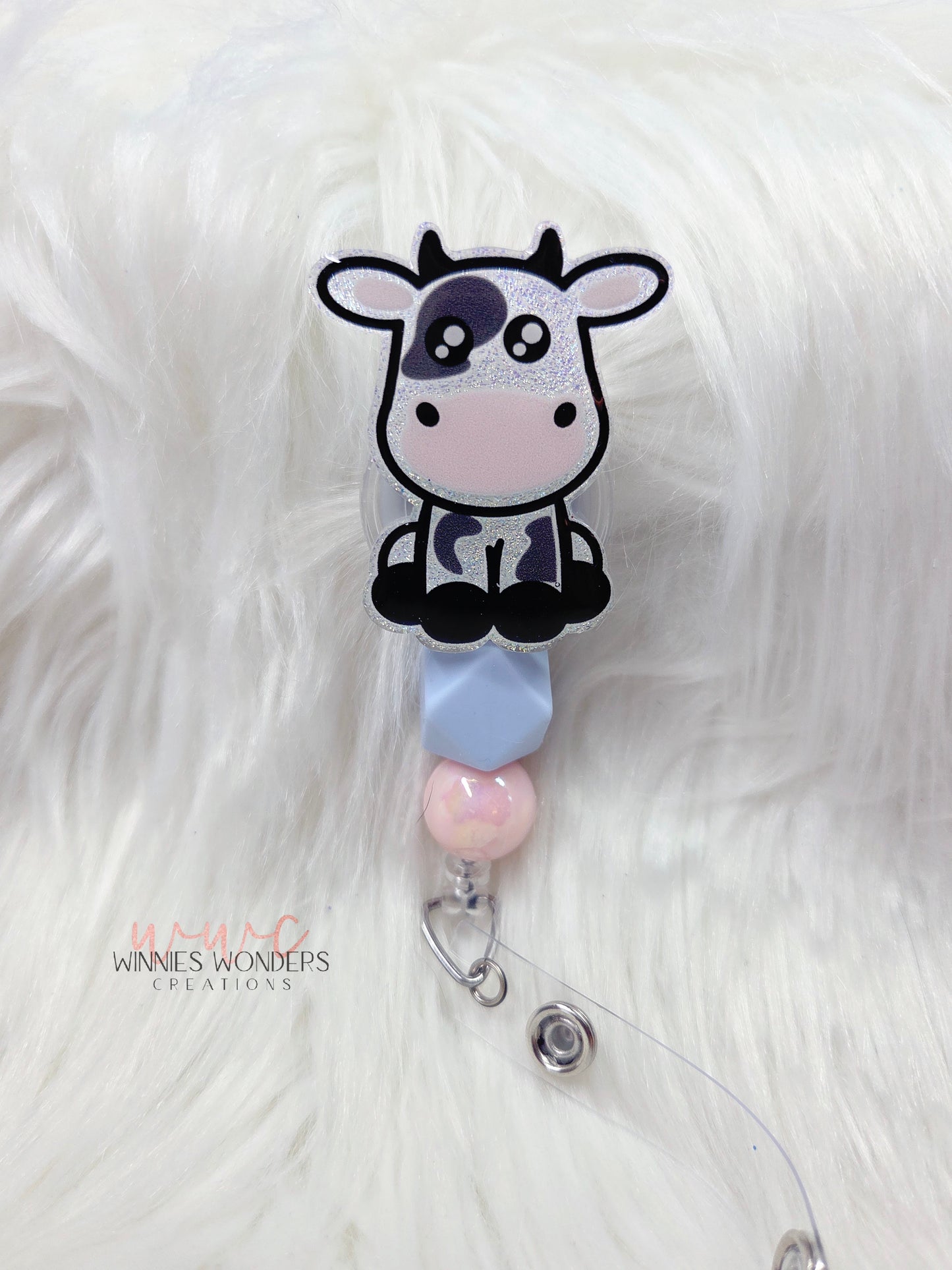 Cow Badge Reel