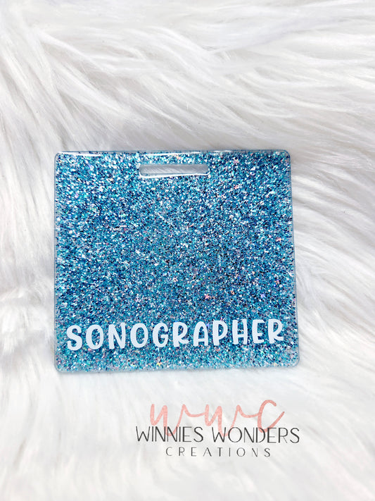 Sonographer Horizontal Badge Buddy