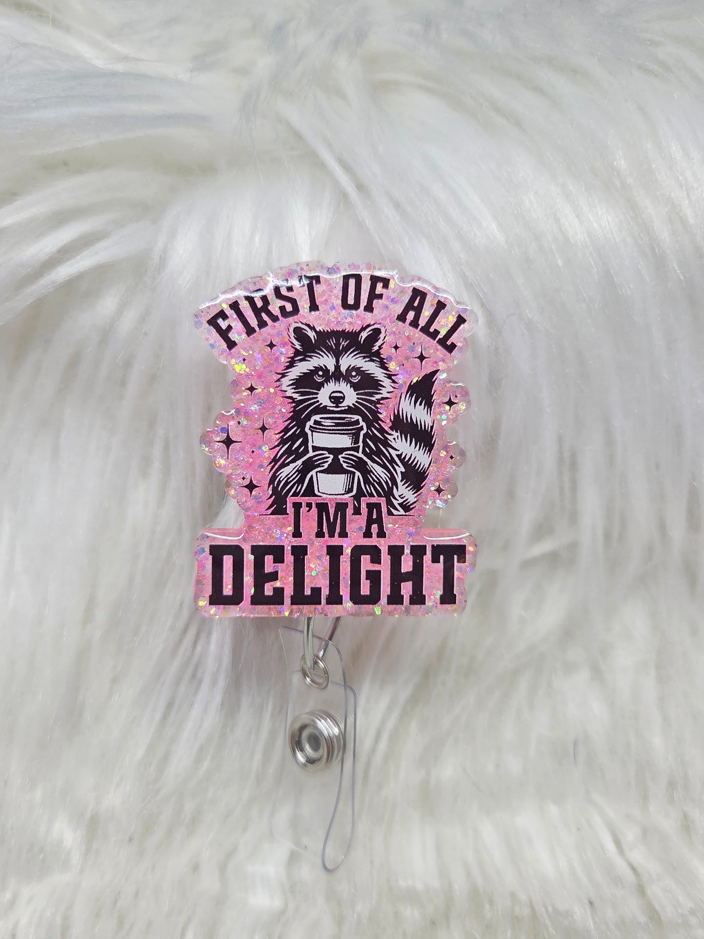 First of all ima delight Badge Reel