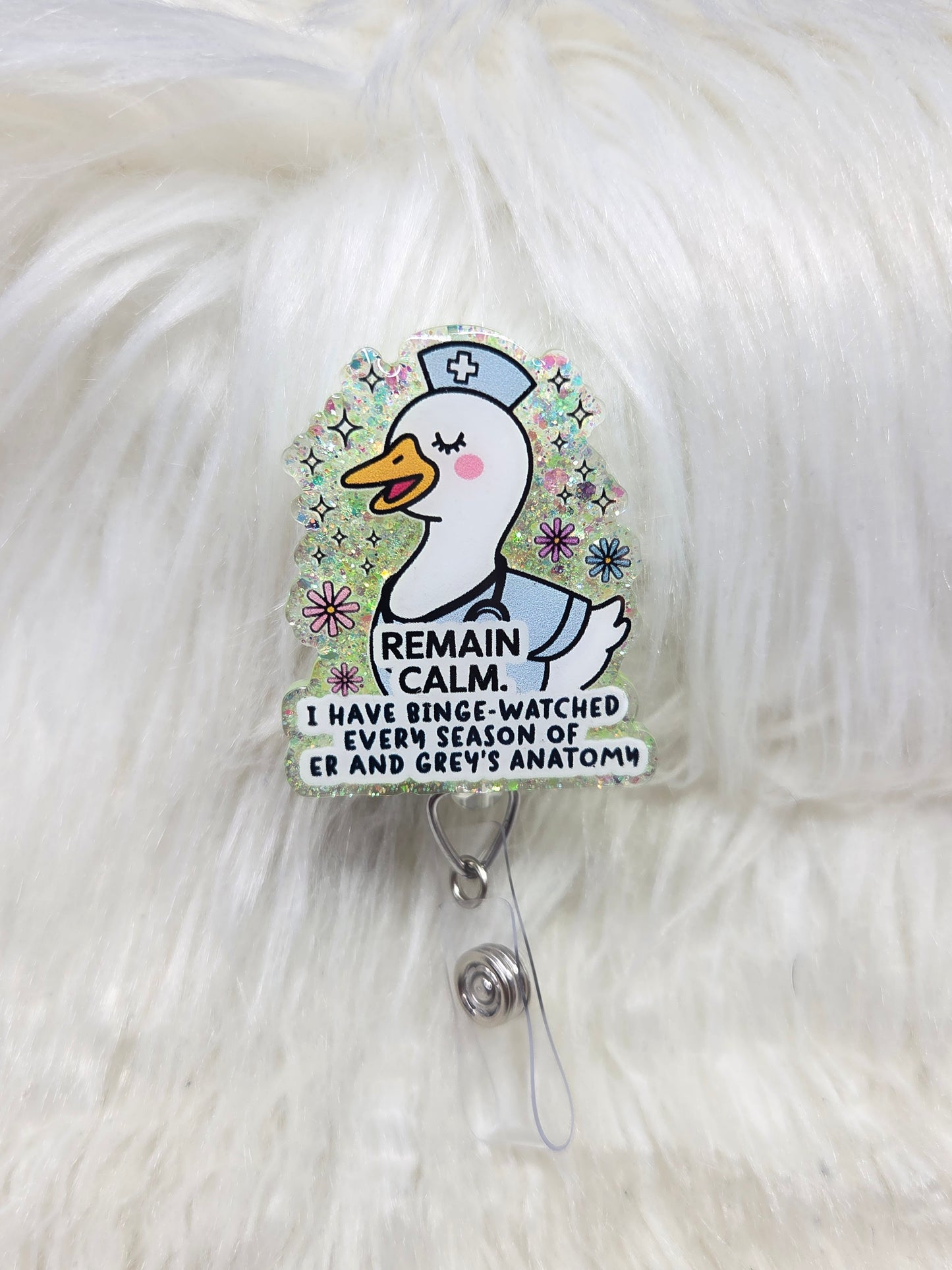 Remain Calm Badge Reel