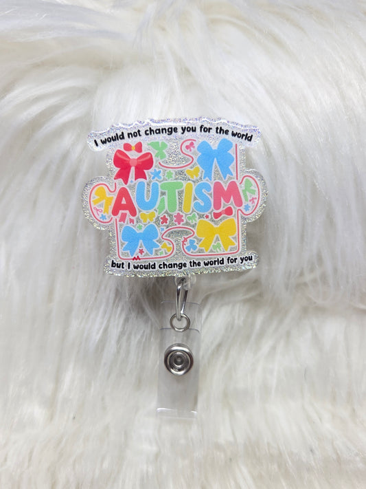 Autism Awareness Badge Reel