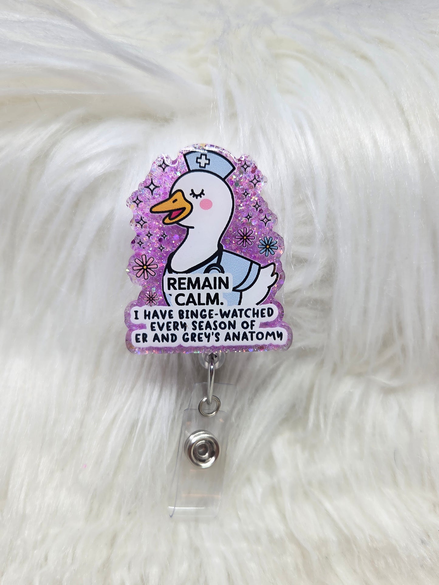 Remain Calm Badge Reel