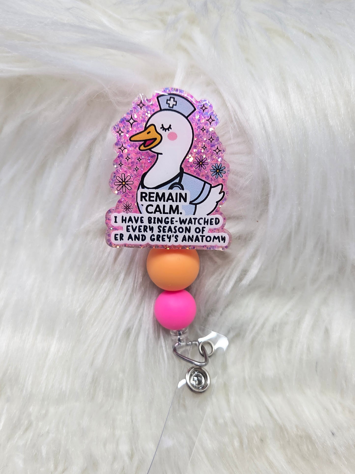Remain Calm Badge Reel