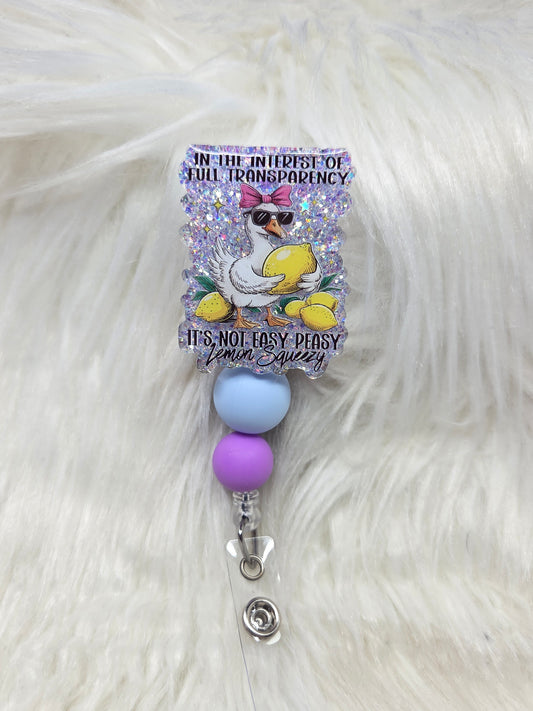 Easy Peasy Badge Reel