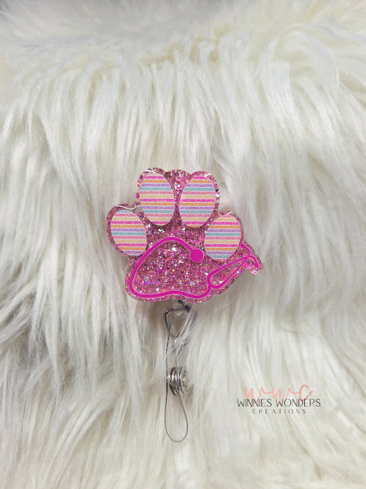 Stethoscope Paw Badge Reel