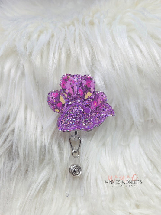 Stethoscope Paw Badge Reel