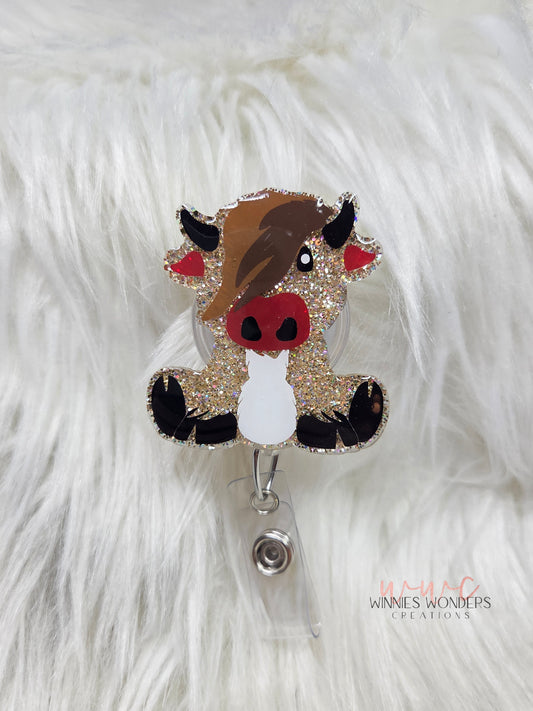 Highland Cow Badge Reel