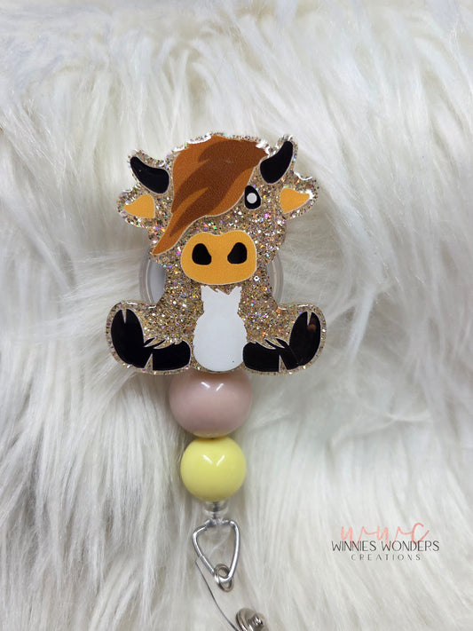 Highland Cow Badge Reel