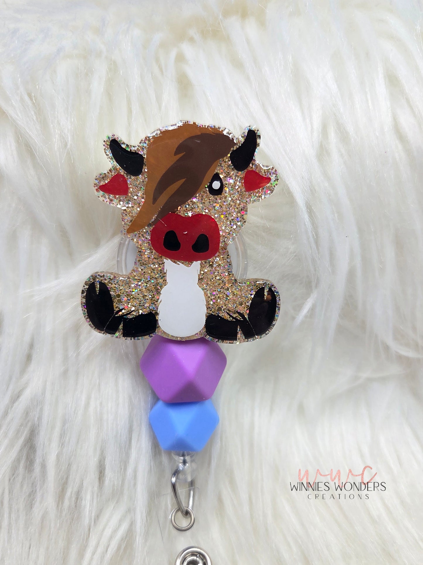 Highland Cow Badge Reel
