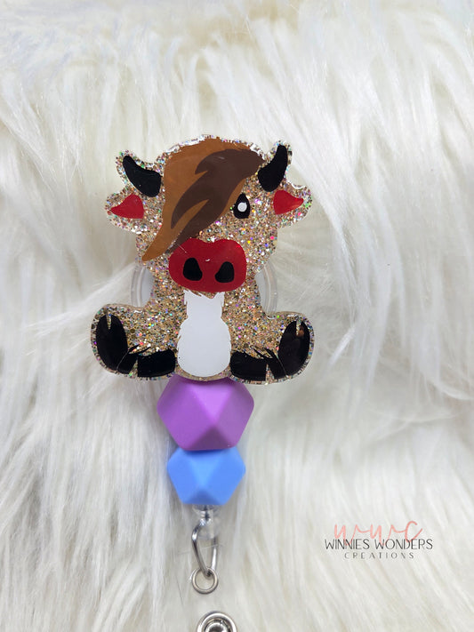 Highland Cow Badge Reel