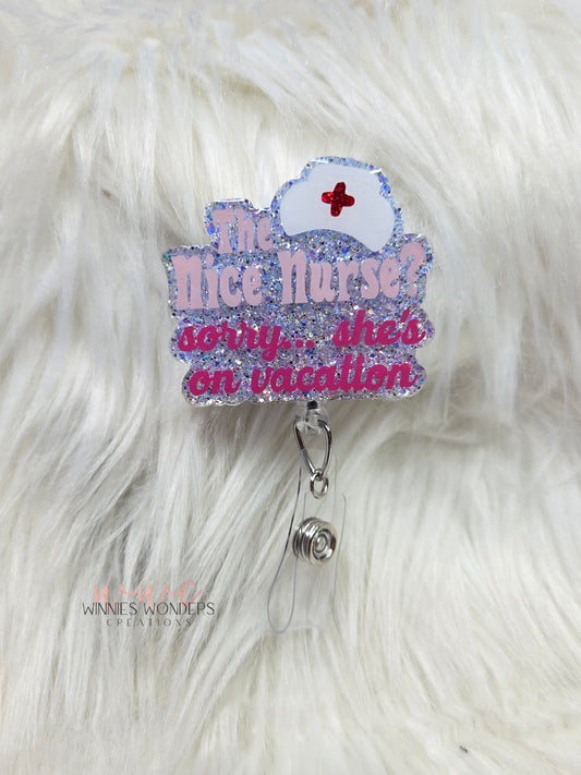 Nice Nurse Badge Reel
