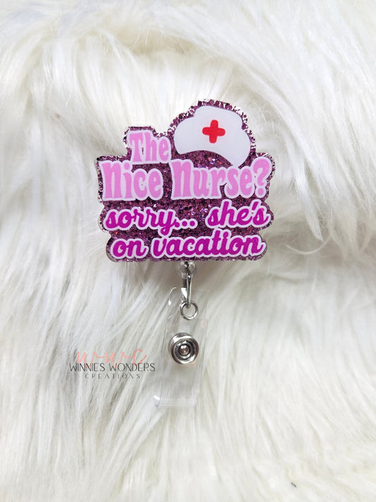 Nice Nurse Badge Reel