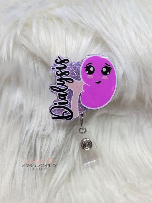 Dialysis Kidney Badge Reel