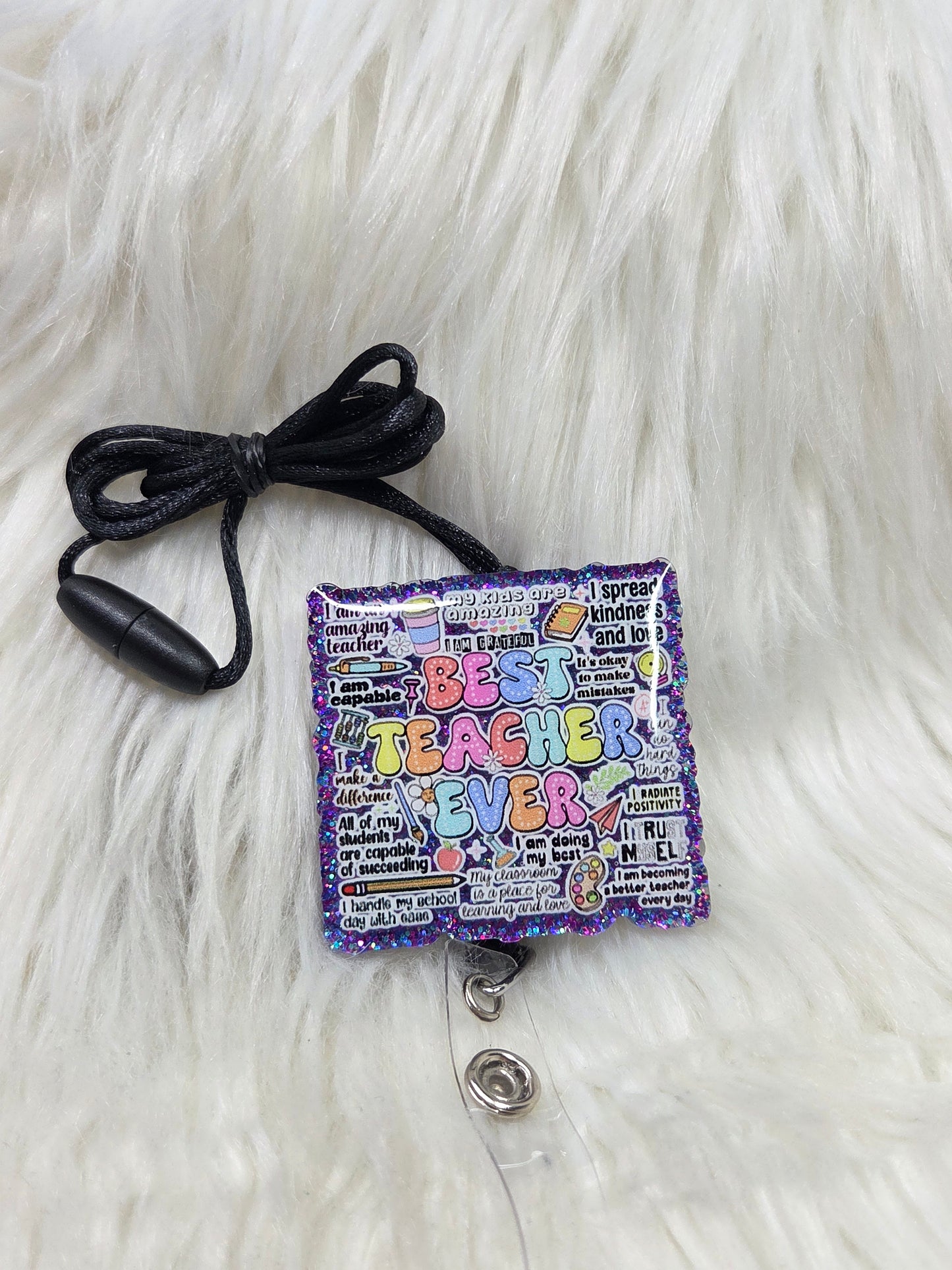 Best Teacher Ever Lanyard