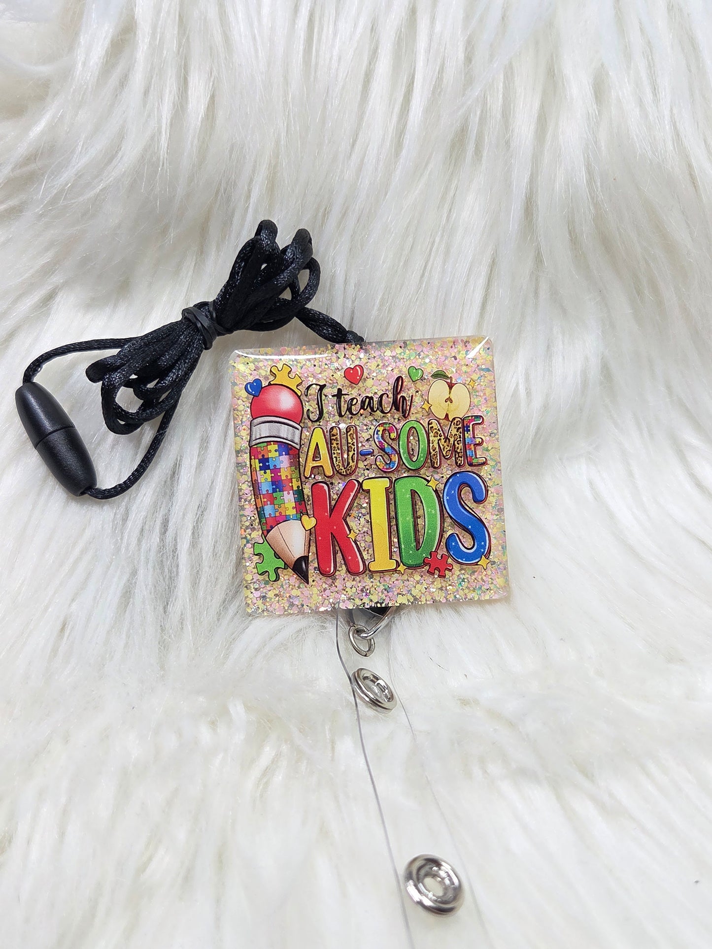 Teach Au-Some Kids-- Autism Lanyard