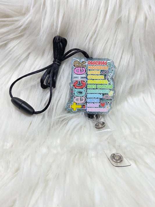 Teacher Characteristics Lanyard