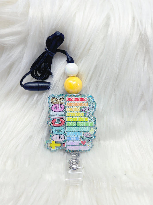 Teacher Characteristics Lanyard