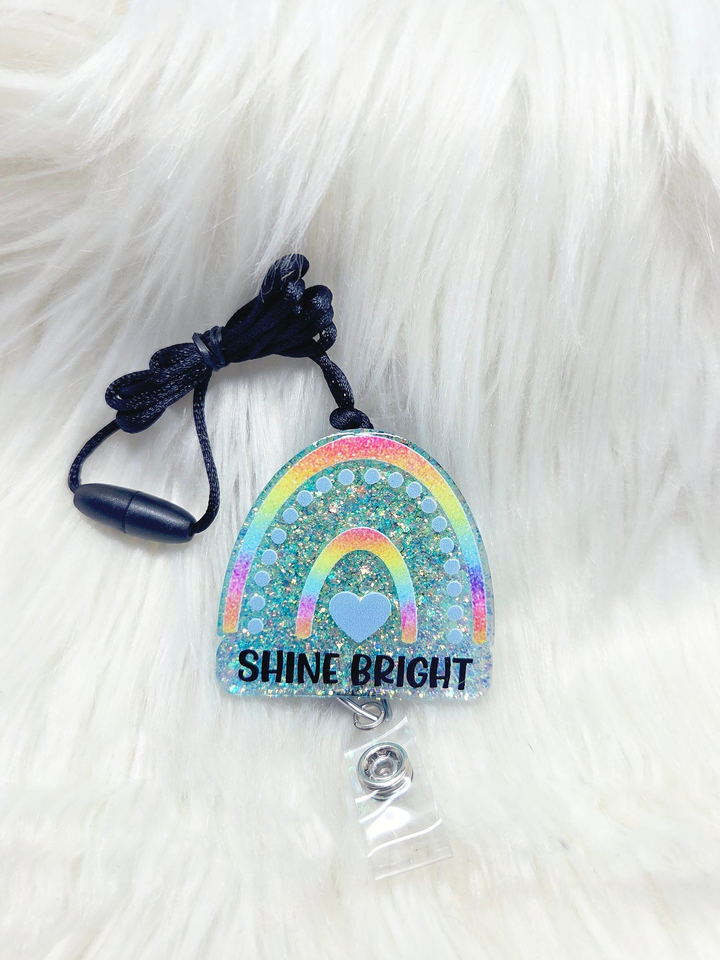 Rainbow--Shine Bright Lanyard