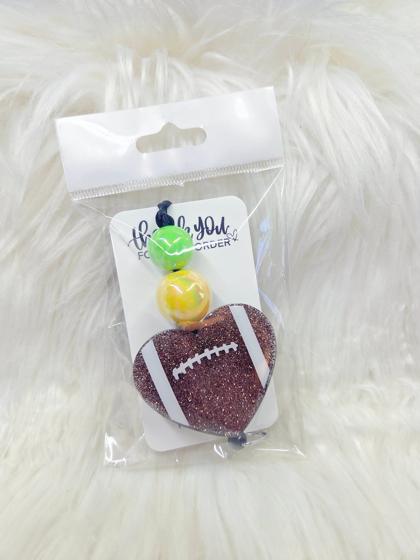 Football Heart Lanyard