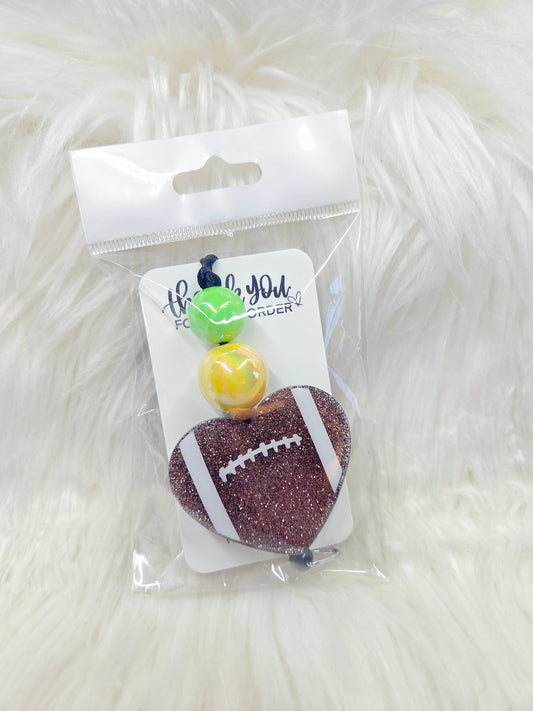 Football Heart Lanyard