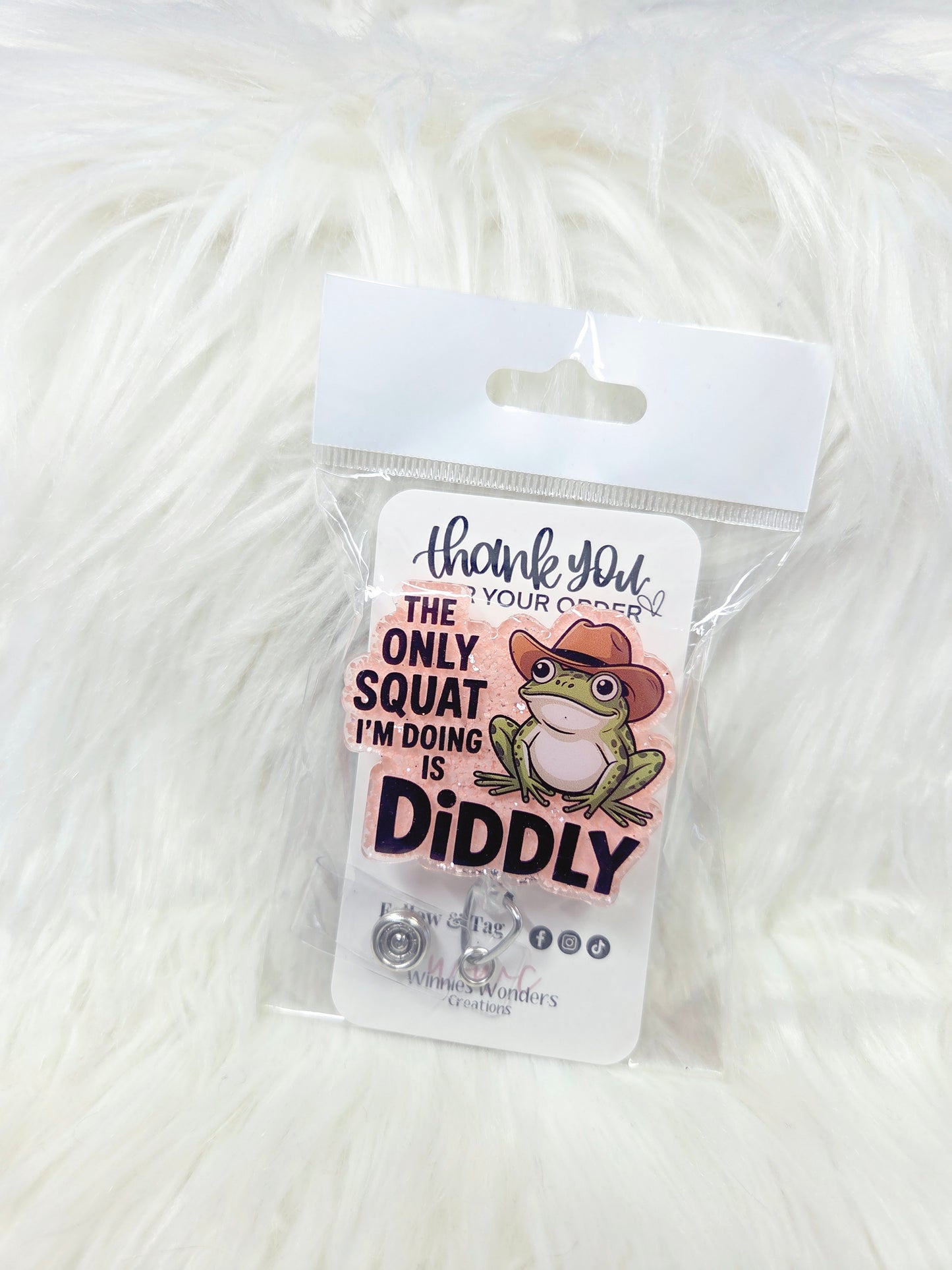 Diddly Squat Badge Reel